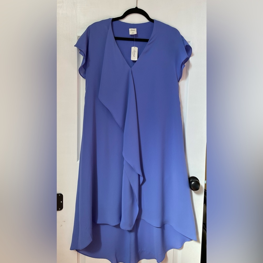 NWT Ruffle V-Neck Short Dress
Periwinkle - Soma Size M - Picture 3 of 8